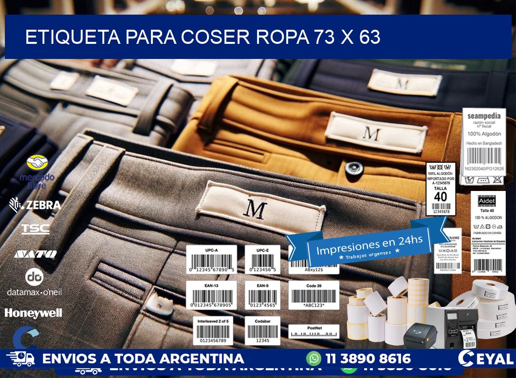 ETIQUETA PARA COSER ROPA 73 x 63