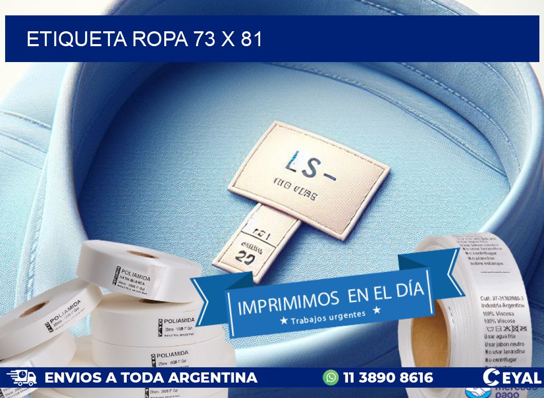 ETIQUETA ROPA 73 x 81