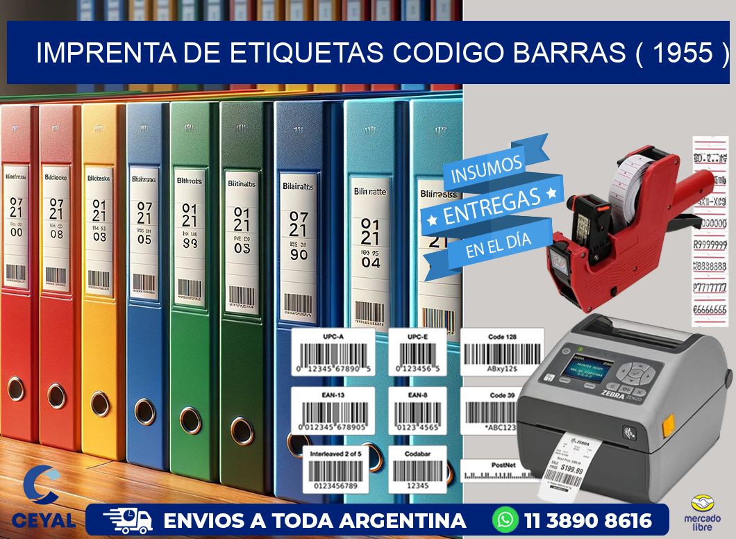 imprenta de etiquetas codigo barras ( 1955 )