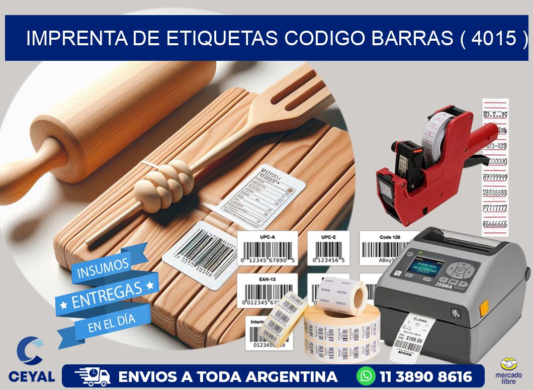 imprenta de etiquetas codigo barras ( 4015 )