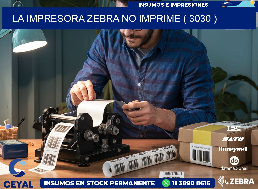 LA IMPRESORA ZEBRA NO IMPRIME ( 3030 )