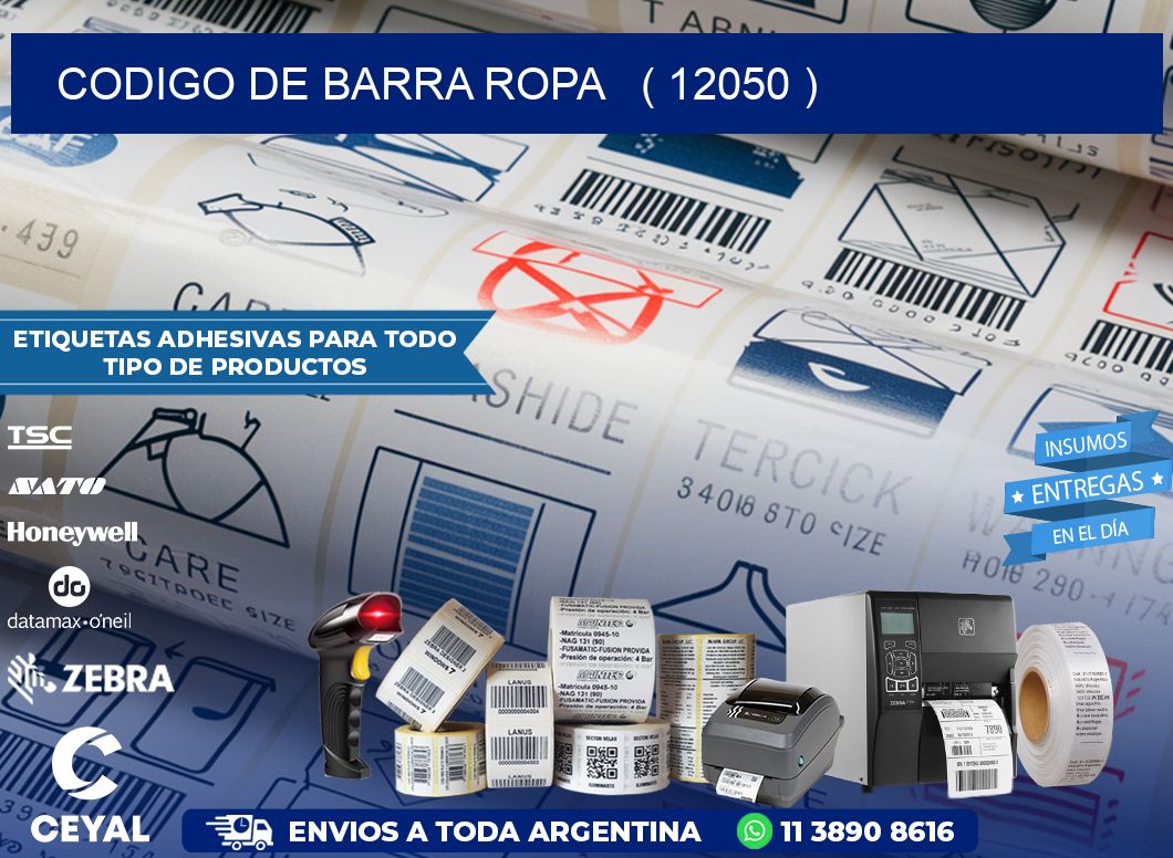 codigo de barra ropa   ( 12050 )