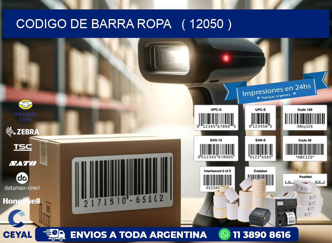 codigo de barra ropa   ( 12050 )