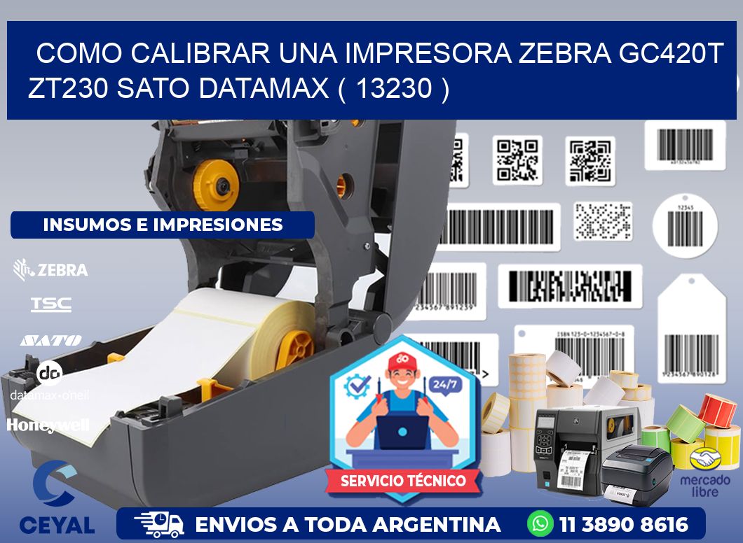 como calibrar una impresora zebra gc420t ZT230 SATO DATAMAX ( 13230 )