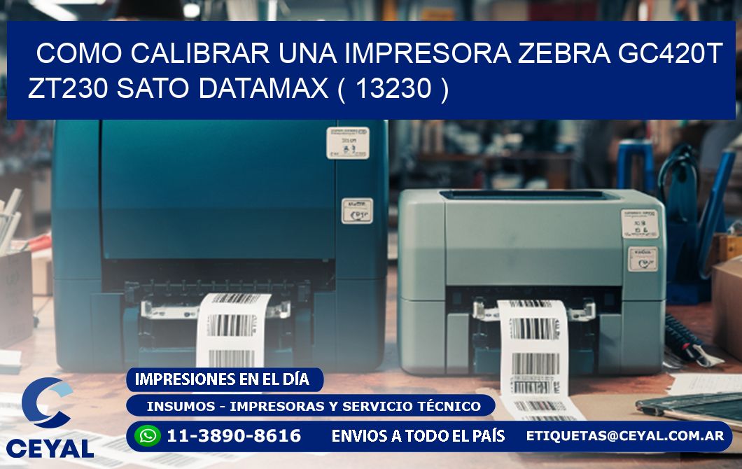 como calibrar una impresora zebra gc420t ZT230 SATO DATAMAX ( 13230 )