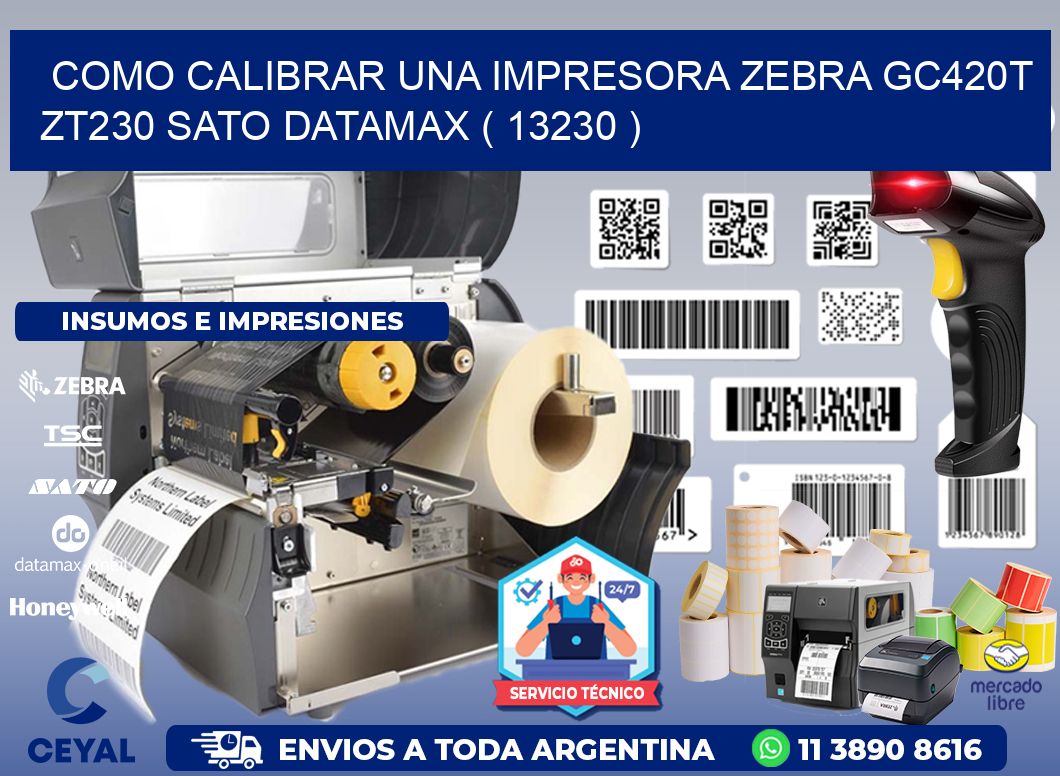 como calibrar una impresora zebra gc420t ZT230 SATO DATAMAX ( 13230 )