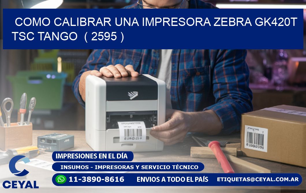 como calibrar una impresora zebra gk420t TSC TANGO  ( 2595 )