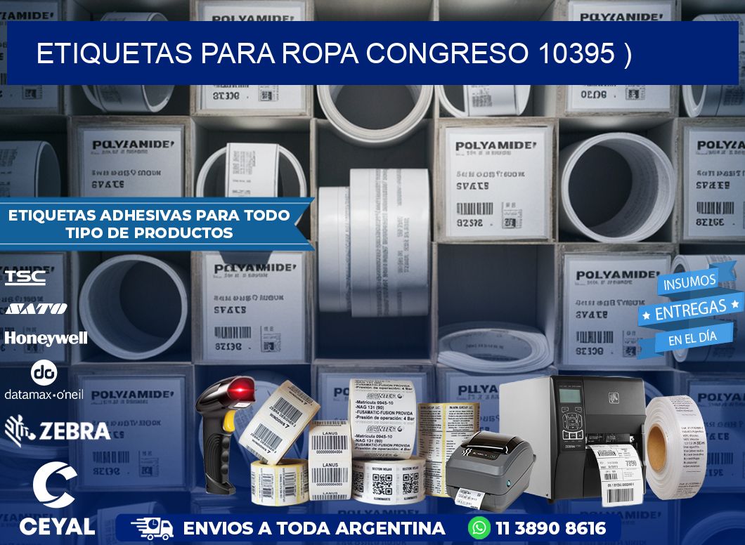 etiquetas para ropa congreso 10395 )