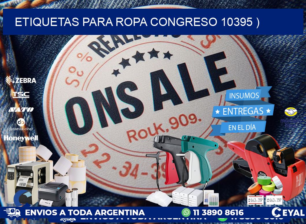 etiquetas para ropa congreso 10395 )