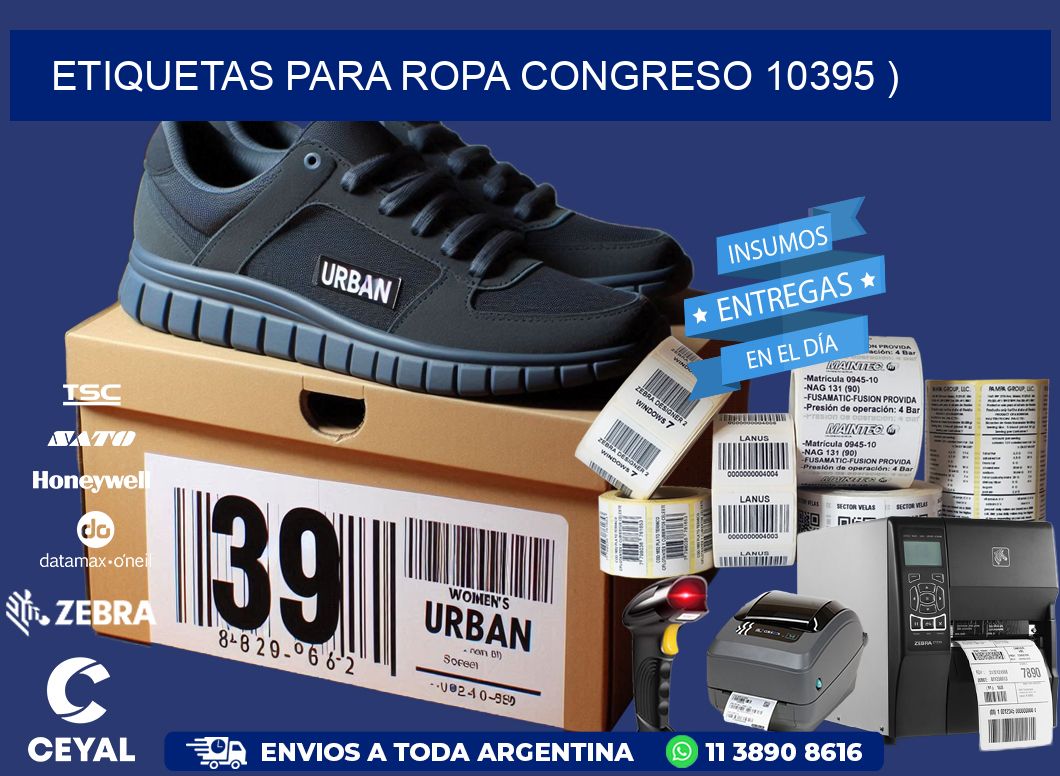 etiquetas para ropa congreso 10395 )