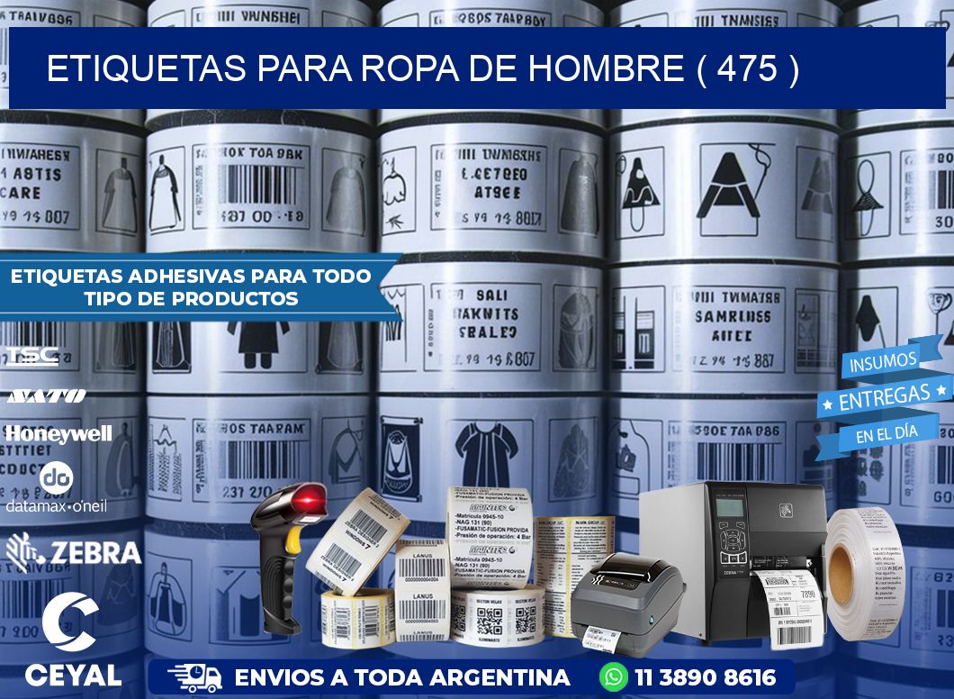 etiquetas para ropa de hombre ( 475 )