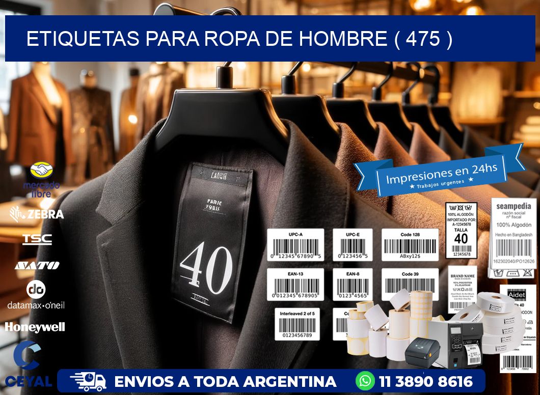 etiquetas para ropa de hombre ( 475 )