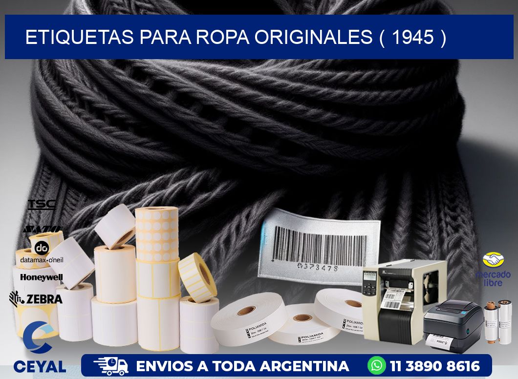 etiquetas para ropa originales ( 1945 )