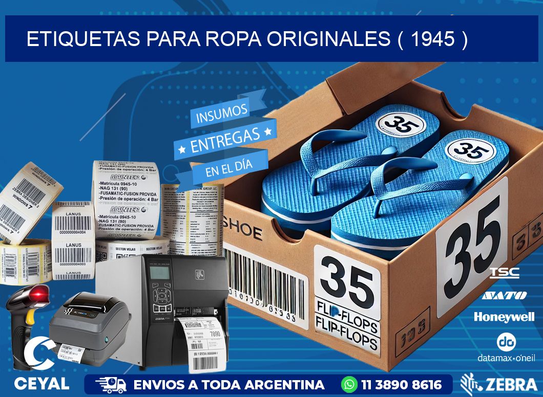 etiquetas para ropa originales ( 1945 )