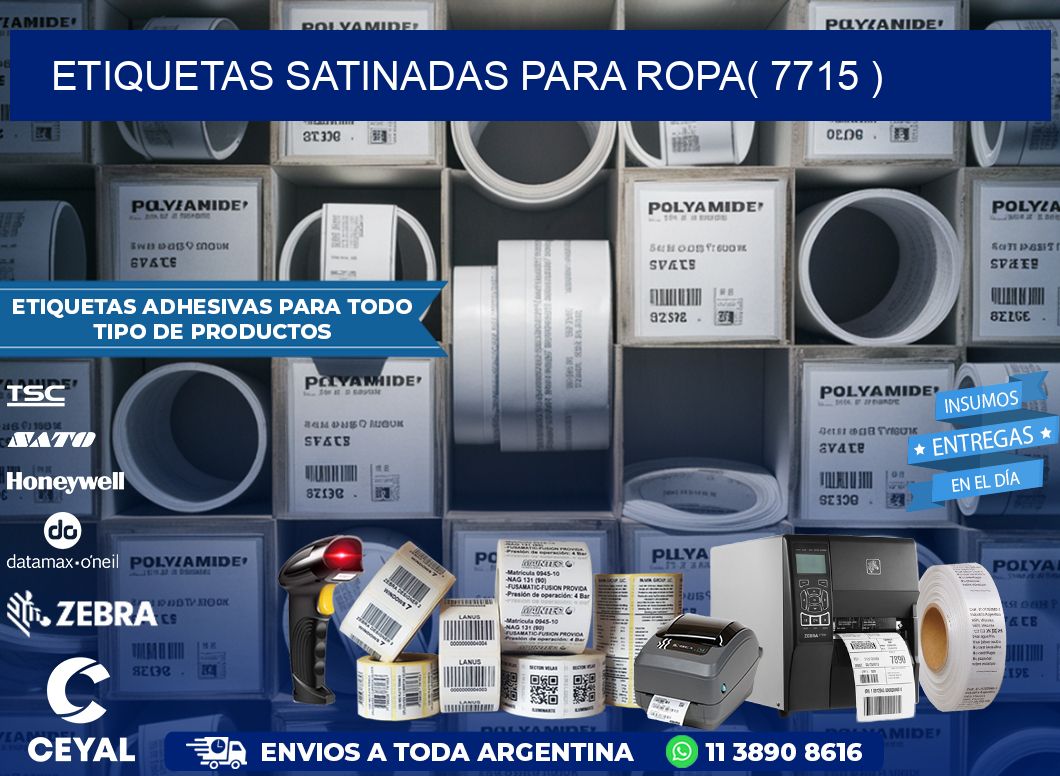 etiquetas satinadas para ropa( 7715 )