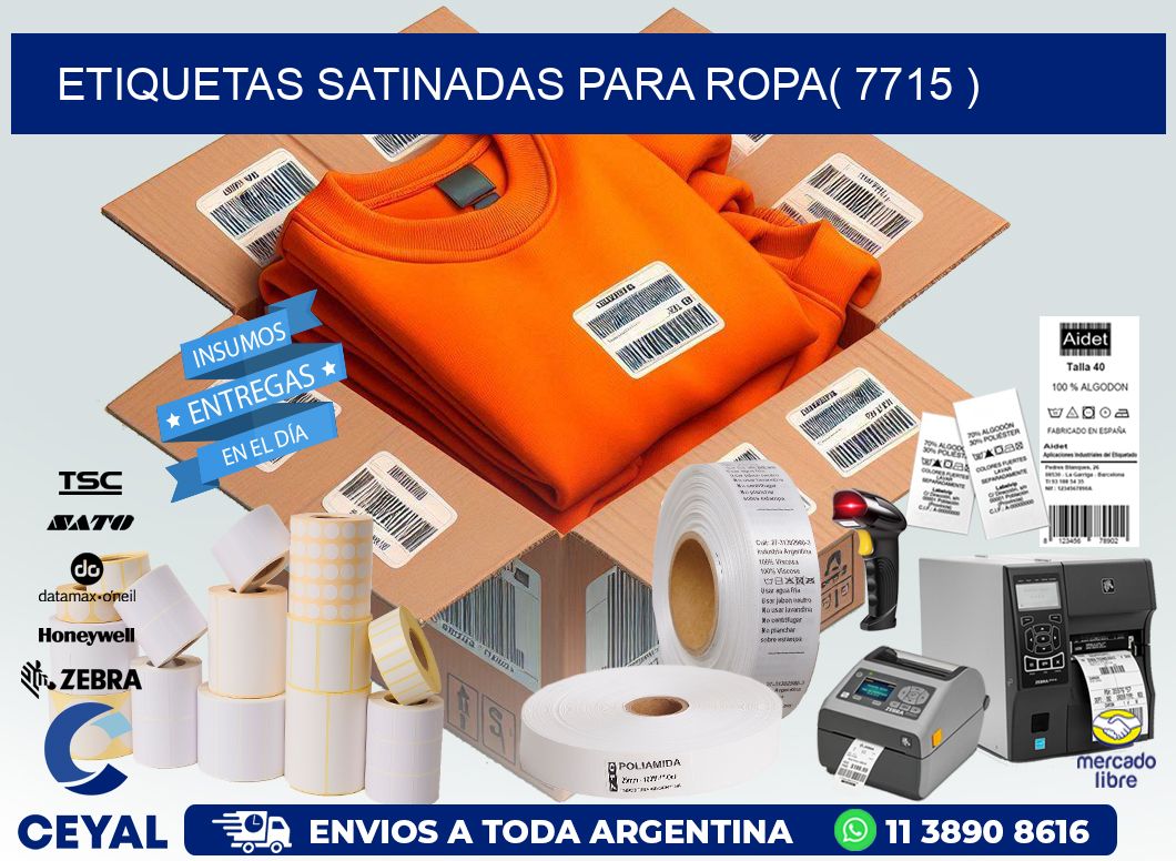 etiquetas satinadas para ropa( 7715 )