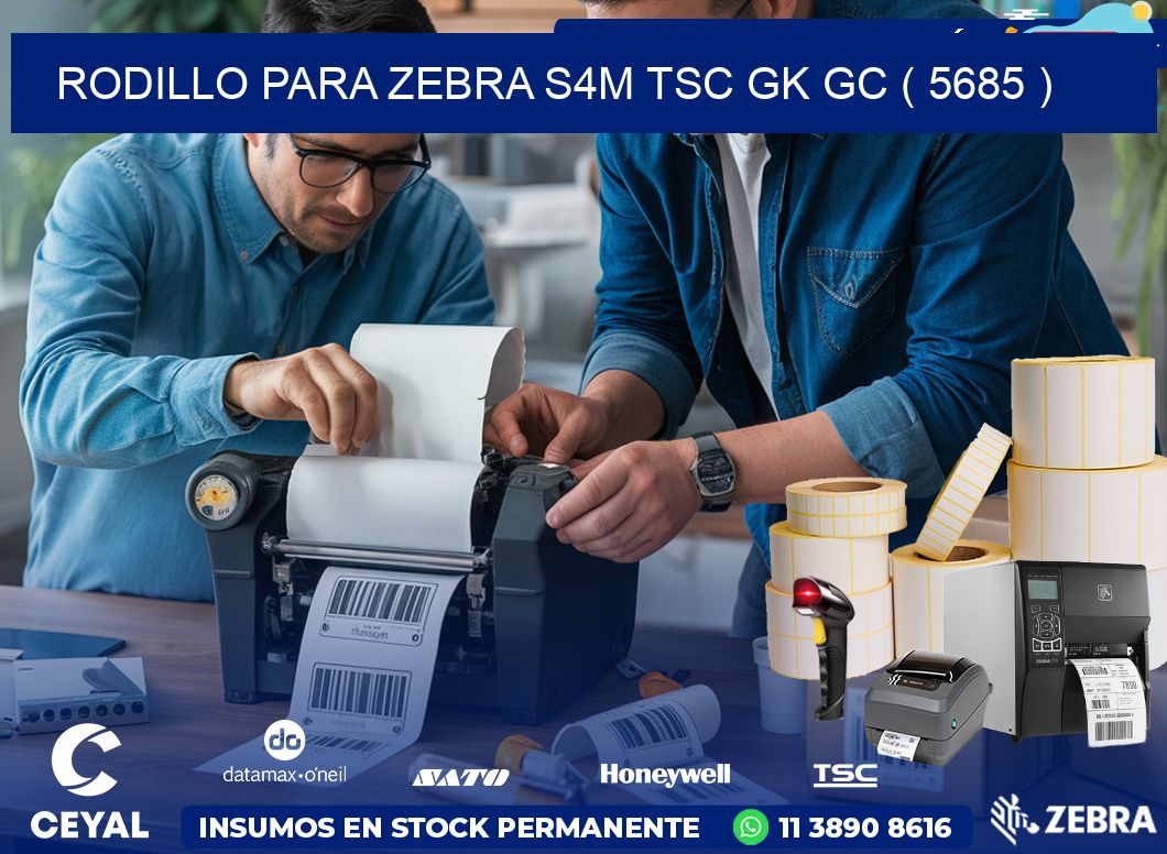 rodillo para zebra S4M TSC GK GC ( 5685 )