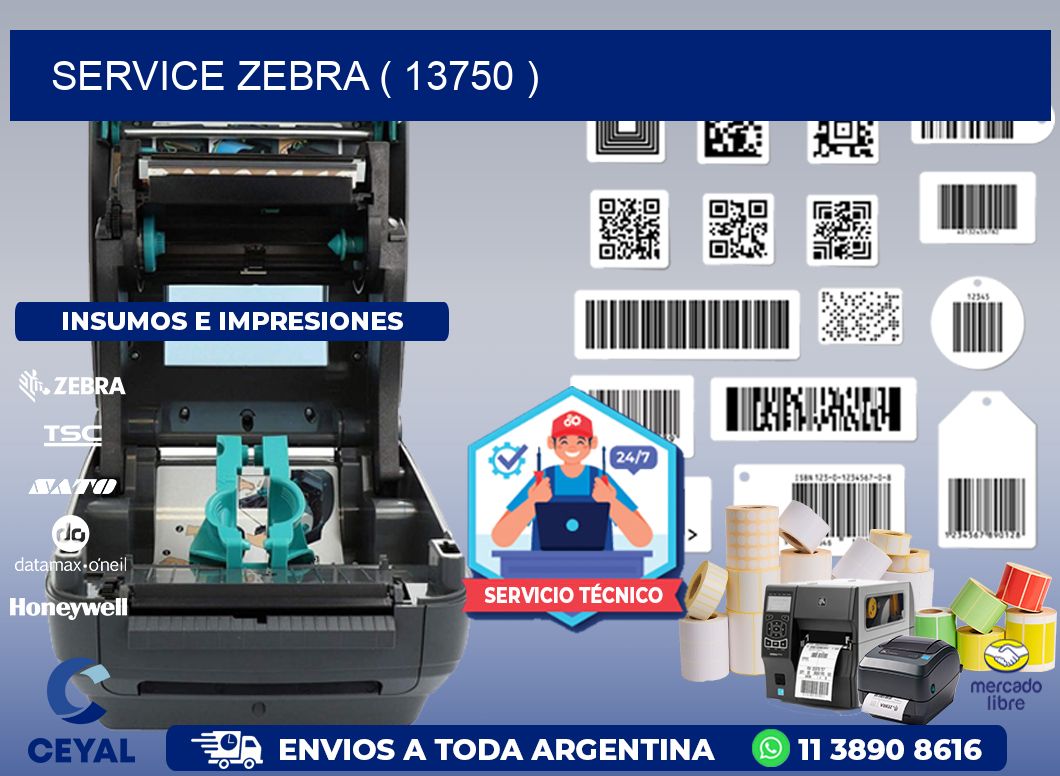 service zebra ( 13750 )