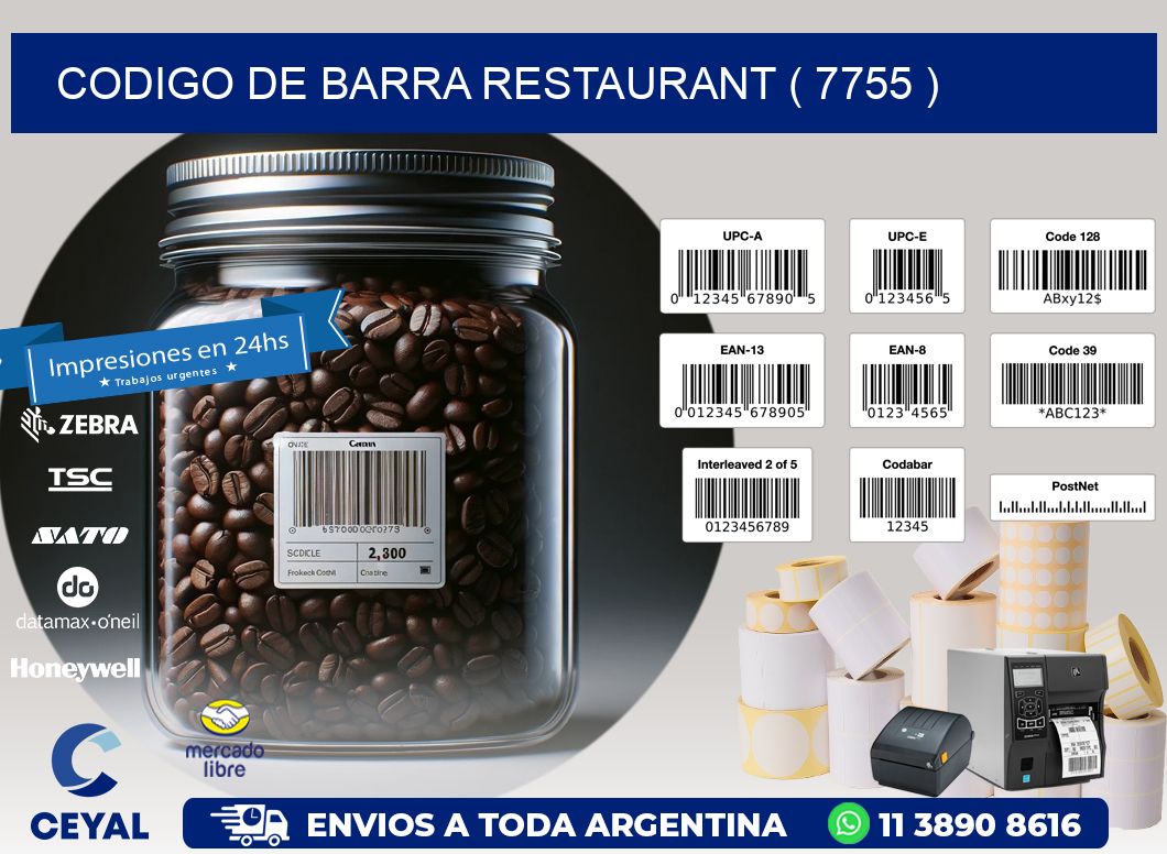 CODIGO DE BARRA RESTAURANT ( 7755 )