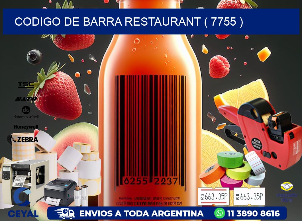 CODIGO DE BARRA RESTAURANT ( 7755 )