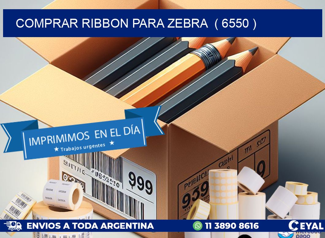 COMPRAR RIBBON PARA ZEBRA  ( 6550 )