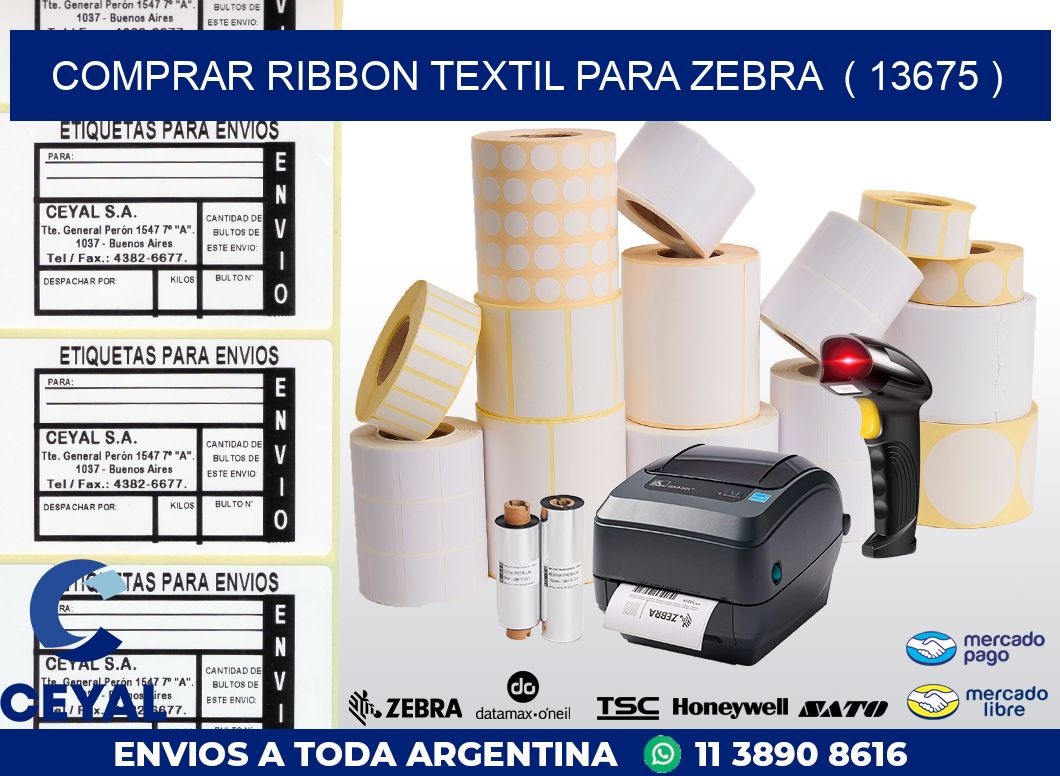 COMPRAR RIBBON TEXTIL PARA ZEBRA  ( 13675 )