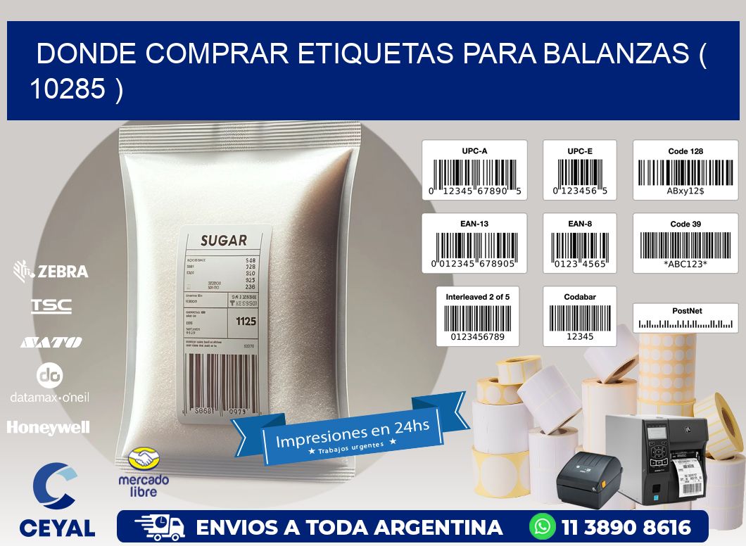 DONDE COMPRAR ETIQUETAS PARA BALANZAS ( 10285 )