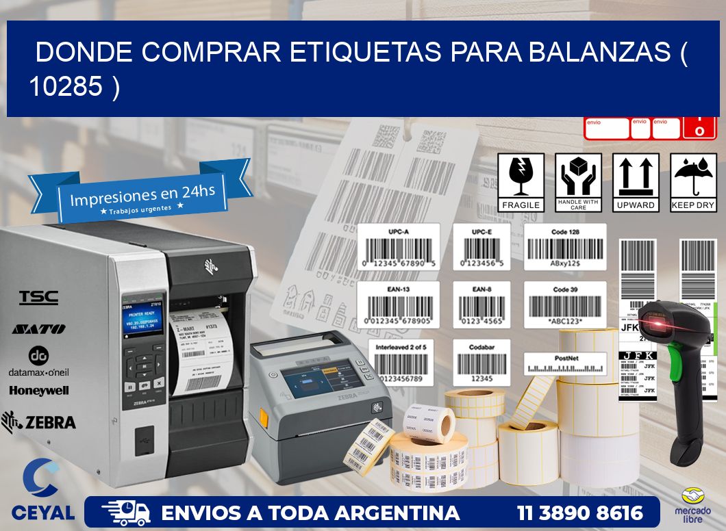 DONDE COMPRAR ETIQUETAS PARA BALANZAS ( 10285 )