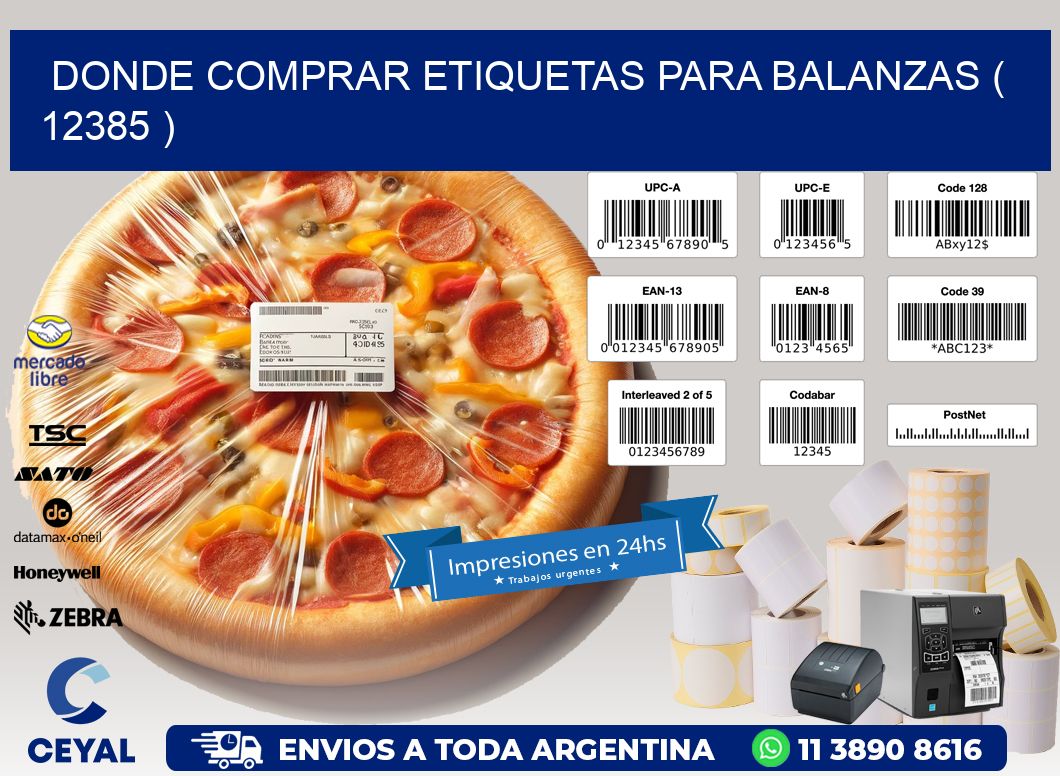 DONDE COMPRAR ETIQUETAS PARA BALANZAS ( 12385 )