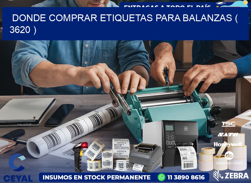 DONDE COMPRAR ETIQUETAS PARA BALANZAS ( 3620 )