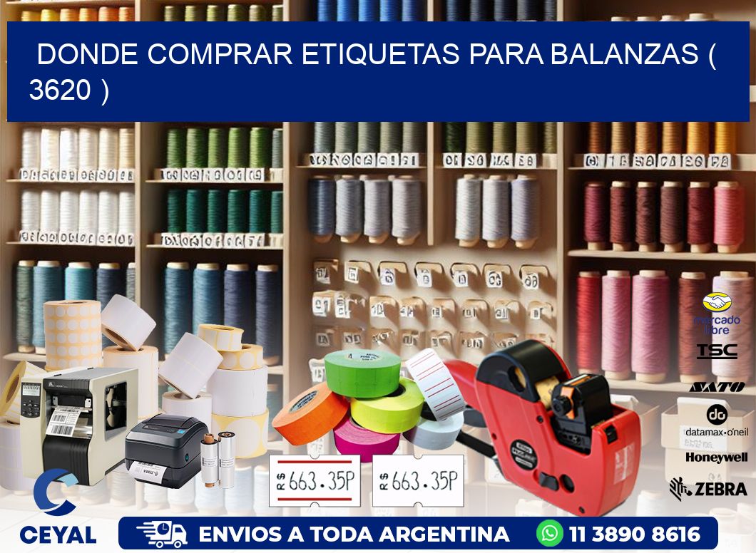 DONDE COMPRAR ETIQUETAS PARA BALANZAS ( 3620 )