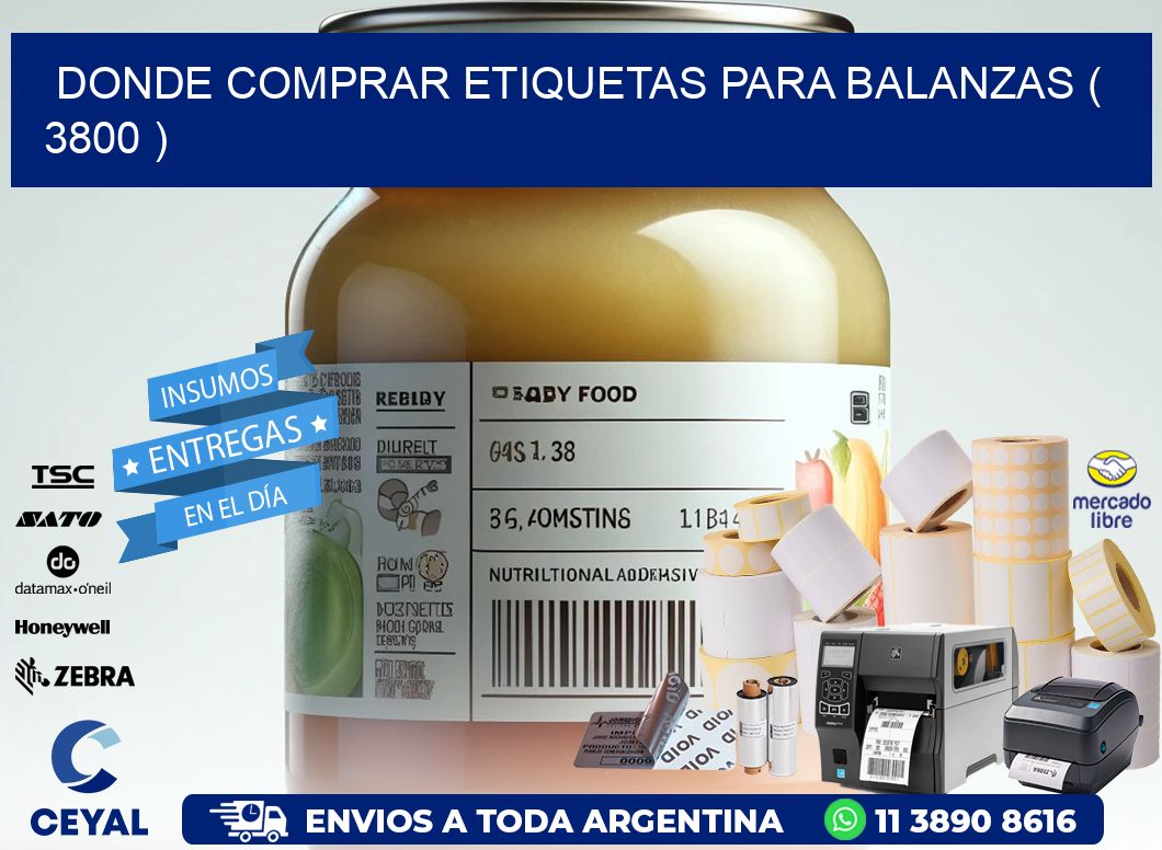 DONDE COMPRAR ETIQUETAS PARA BALANZAS ( 3800 )