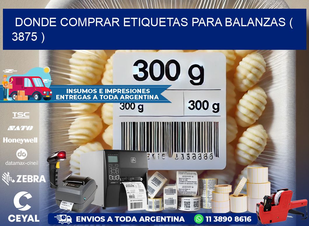 DONDE COMPRAR ETIQUETAS PARA BALANZAS ( 3875 )