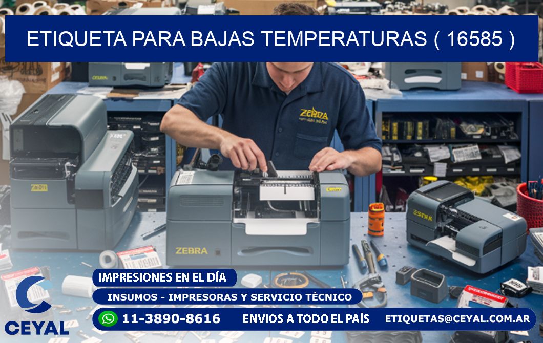 ETIQUETA PARA BAJAS TEMPERATURAS ( 16585 )