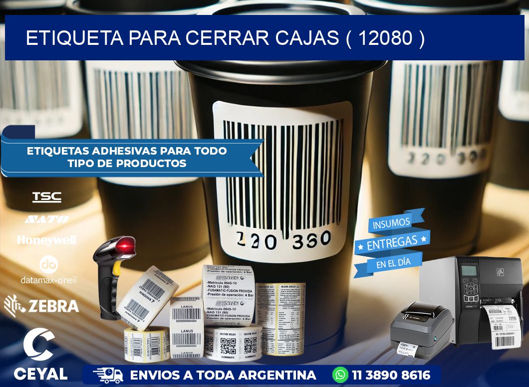 ETIQUETA PARA CERRAR CAJAS ( 12080 )