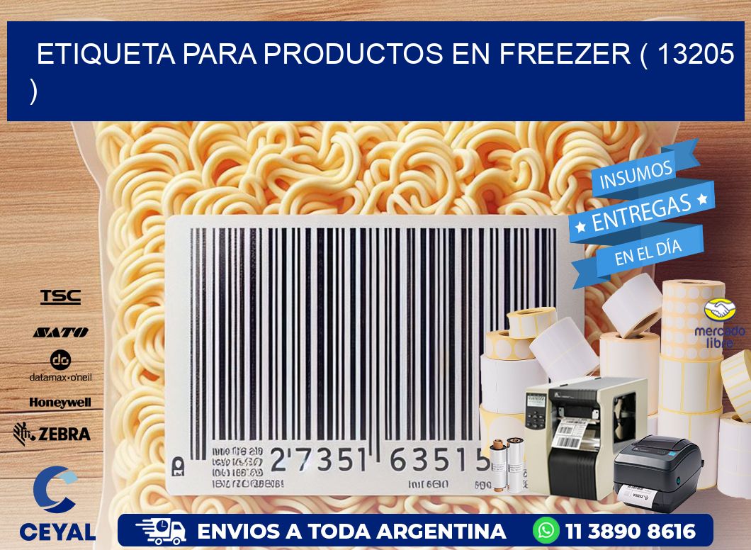 ETIQUETA PARA PRODUCTOS EN FREEZER ( 13205 )