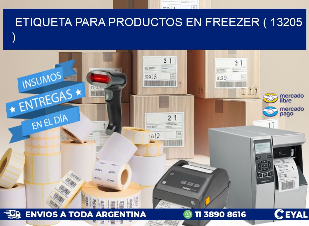 ETIQUETA PARA PRODUCTOS EN FREEZER ( 13205 )