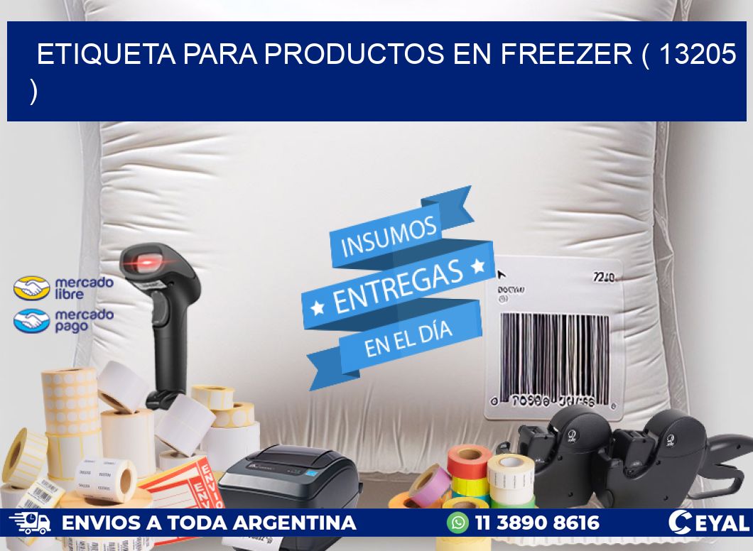 ETIQUETA PARA PRODUCTOS EN FREEZER ( 13205 )