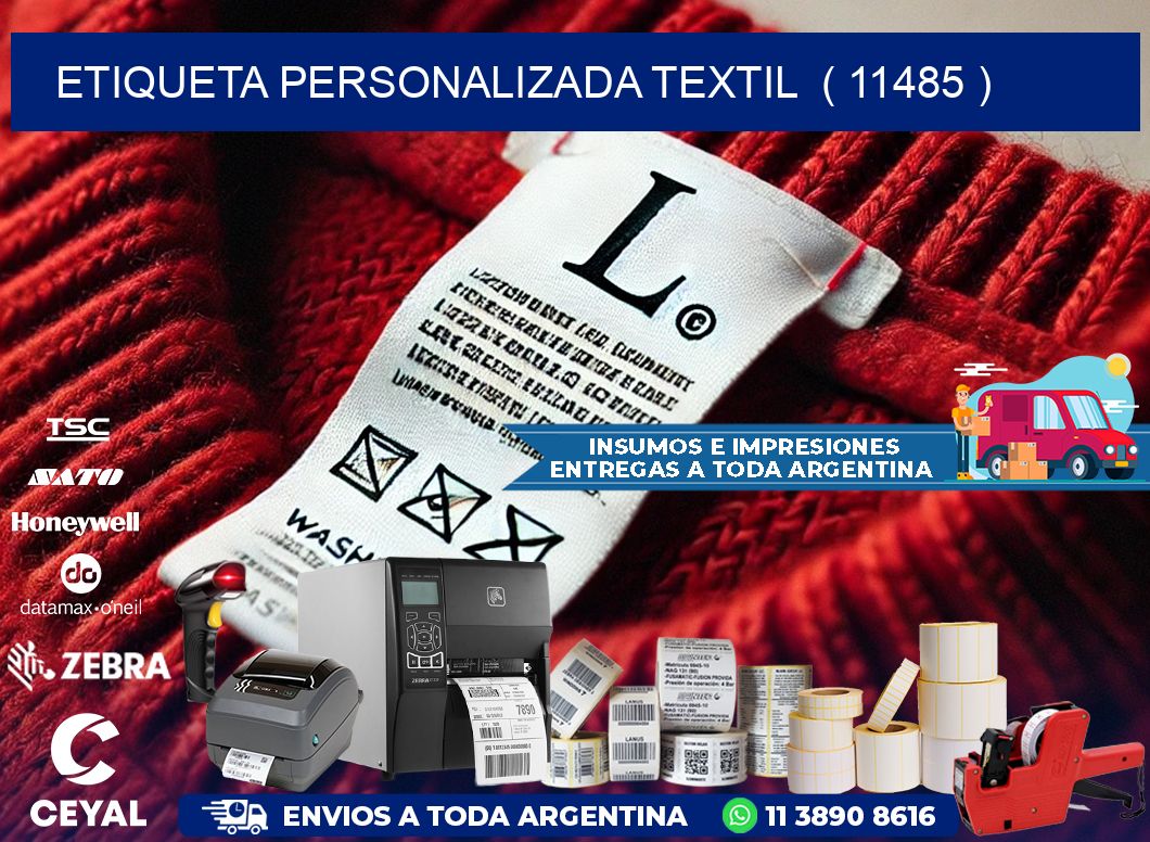 ETIQUETA PERSONALIZADA TEXTIL  ( 11485 )