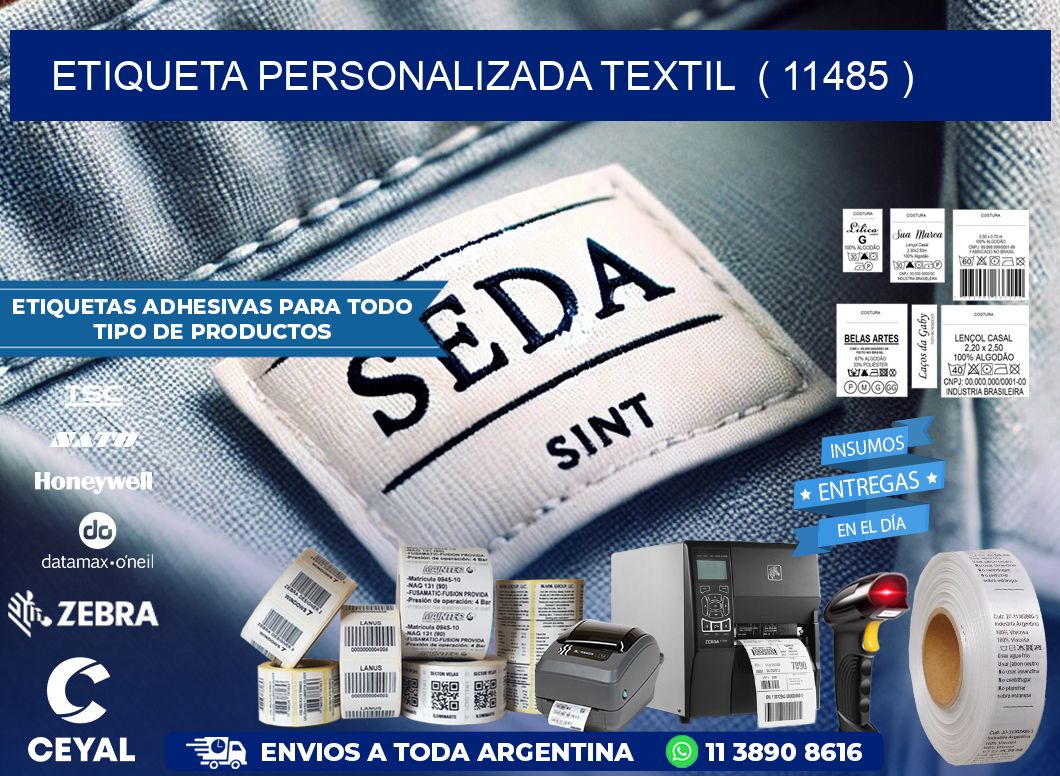 ETIQUETA PERSONALIZADA TEXTIL  ( 11485 )