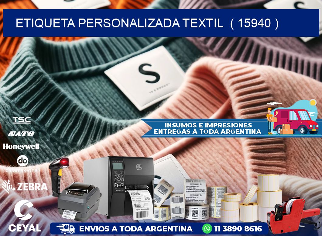 ETIQUETA PERSONALIZADA TEXTIL  ( 15940 )