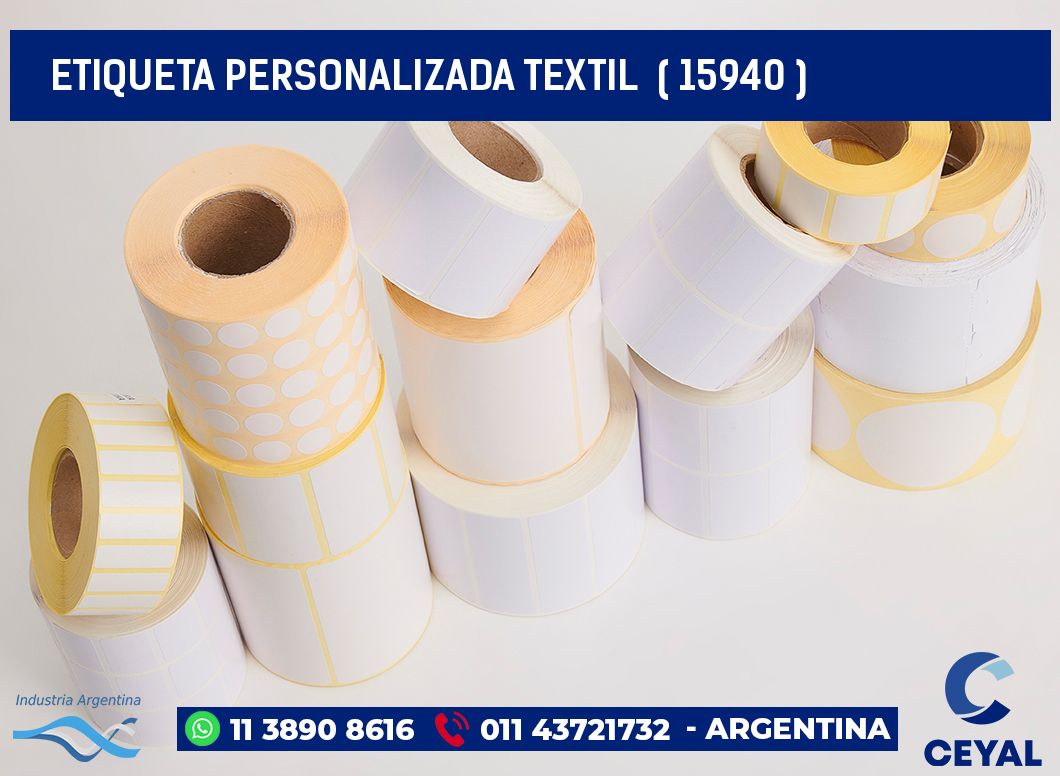 ETIQUETA PERSONALIZADA TEXTIL  ( 15940 )