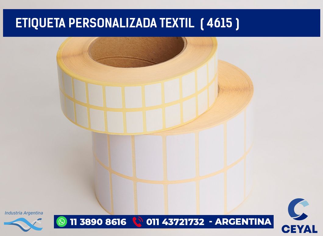 ETIQUETA PERSONALIZADA TEXTIL  ( 4615 )