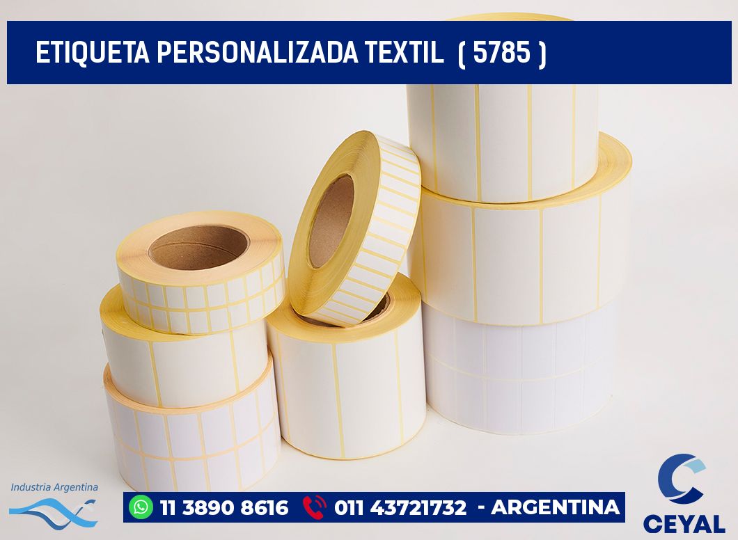 ETIQUETA PERSONALIZADA TEXTIL  ( 5785 )