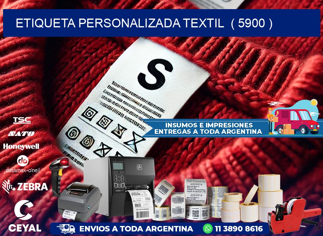 ETIQUETA PERSONALIZADA TEXTIL  ( 5900 )