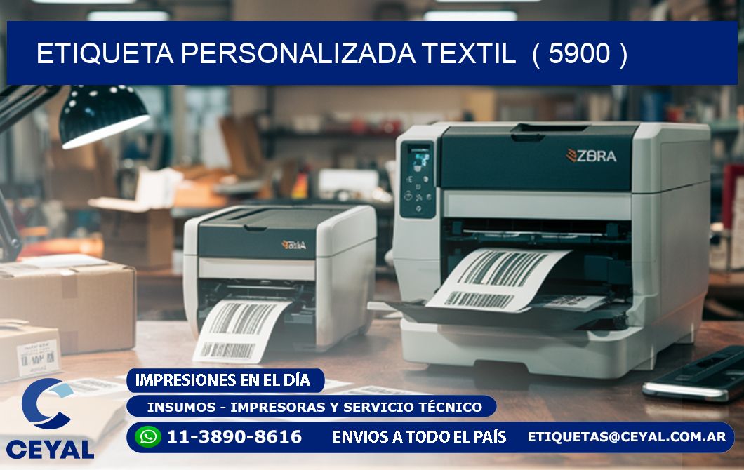 ETIQUETA PERSONALIZADA TEXTIL  ( 5900 )