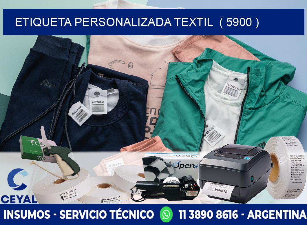 ETIQUETA PERSONALIZADA TEXTIL  ( 5900 )