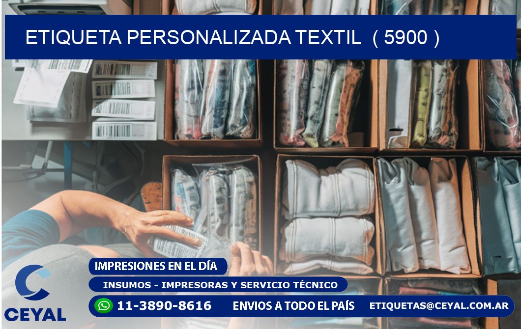 ETIQUETA PERSONALIZADA TEXTIL  ( 5900 )