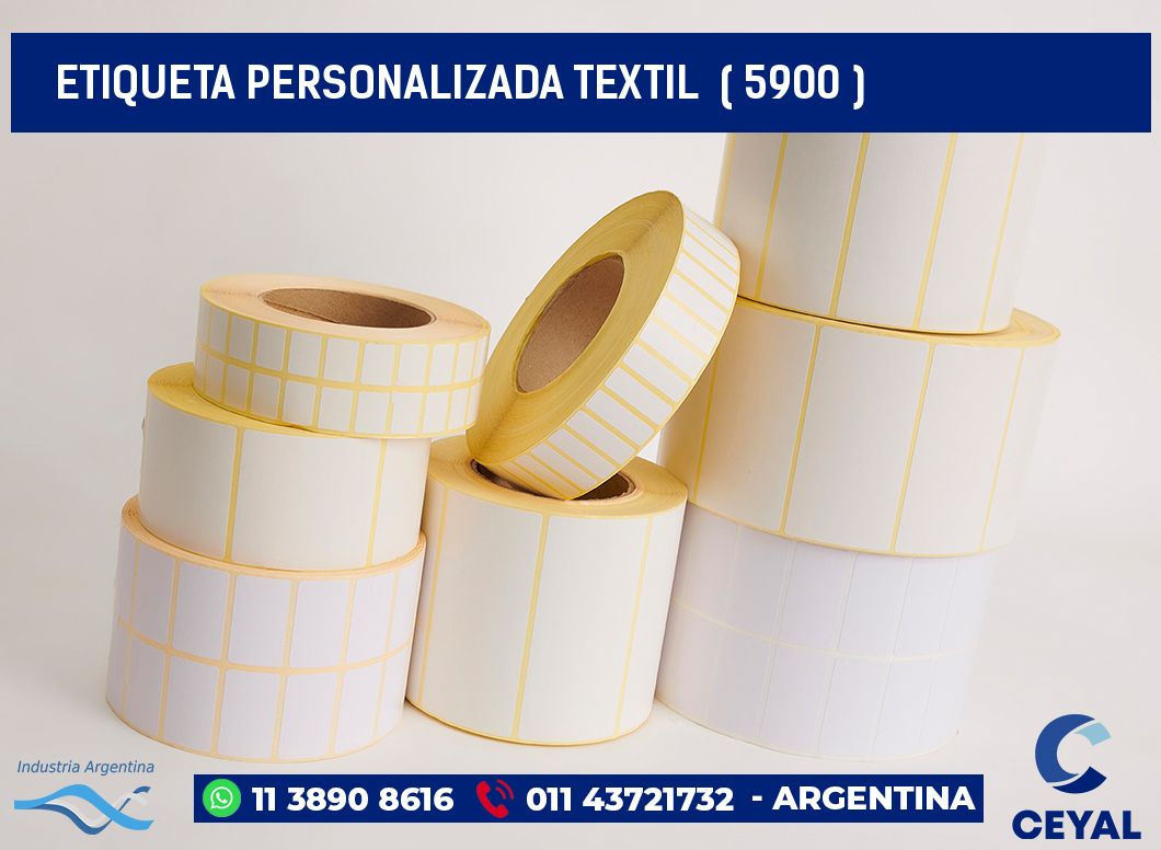 ETIQUETA PERSONALIZADA TEXTIL  ( 5900 )