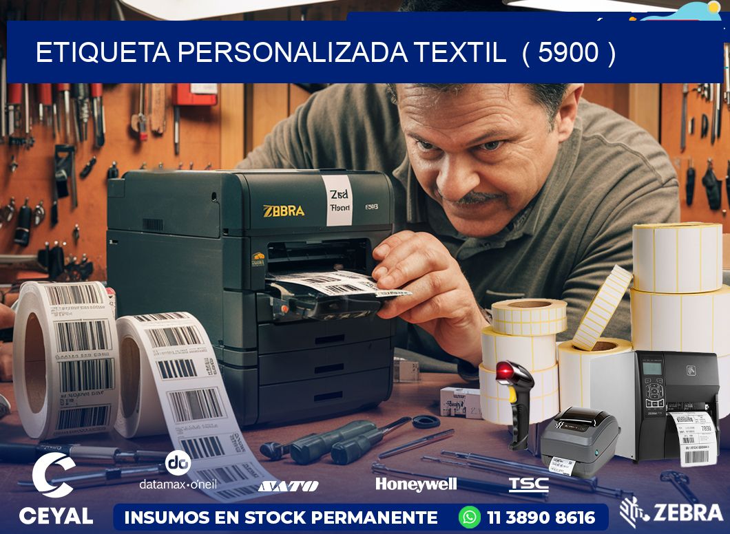 ETIQUETA PERSONALIZADA TEXTIL  ( 5900 )